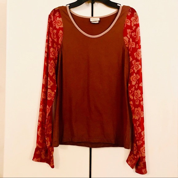 Dries Van Noten Tops - DRIES VAN NOTEN NEVER WORN BODY TOP/SILK SLEEVES